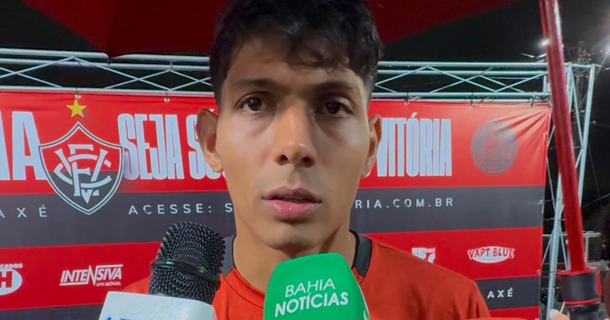 Destaque contra o Botafogo, Zé Vitor celebra retomada da boa fase no Vitória e projeta Ba-Vi: "Foco total"