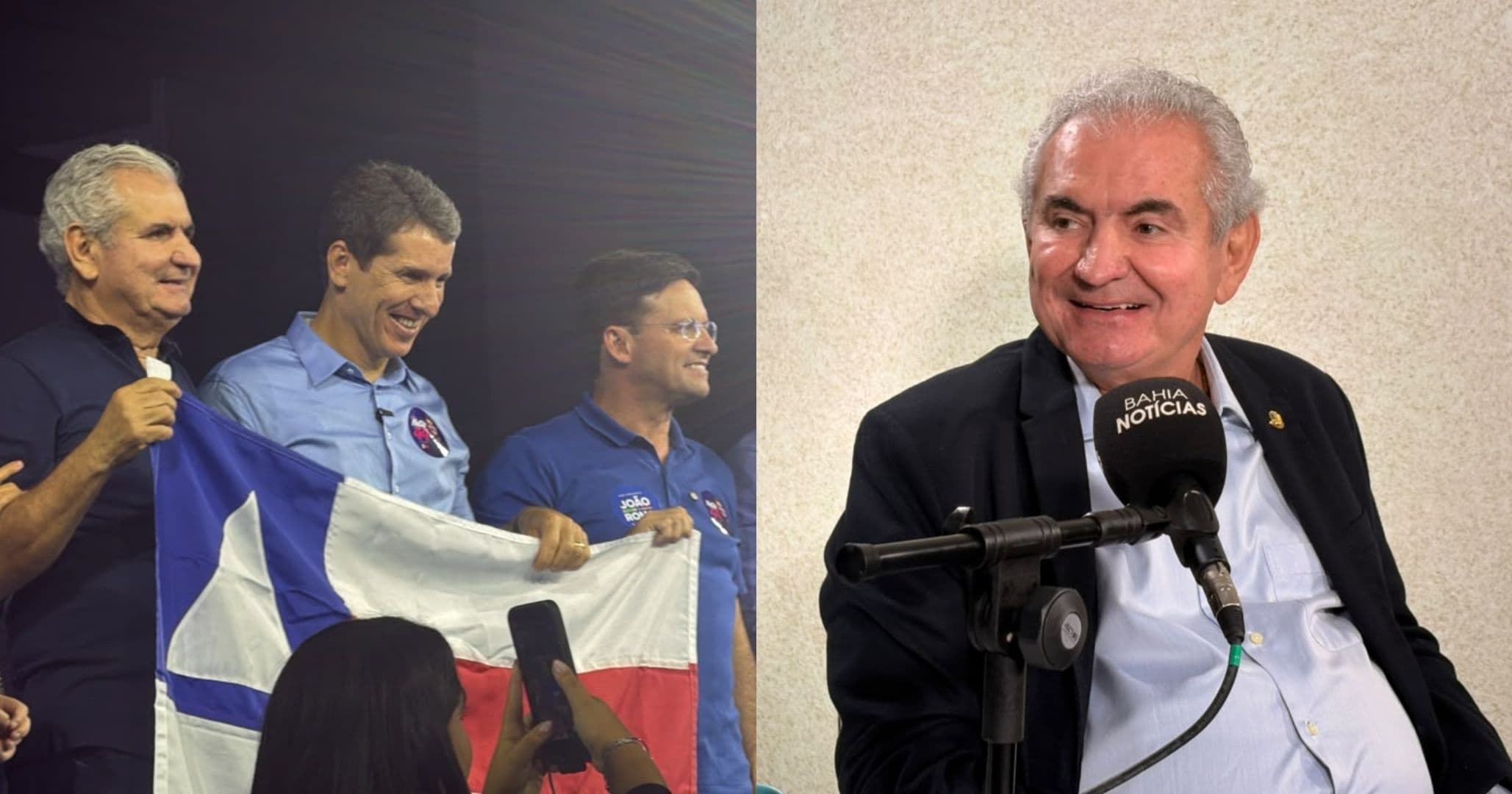 Angelo Coronel cometa sobre possível disputa com João Roma: "espero que a gente esteja na paz até o final”