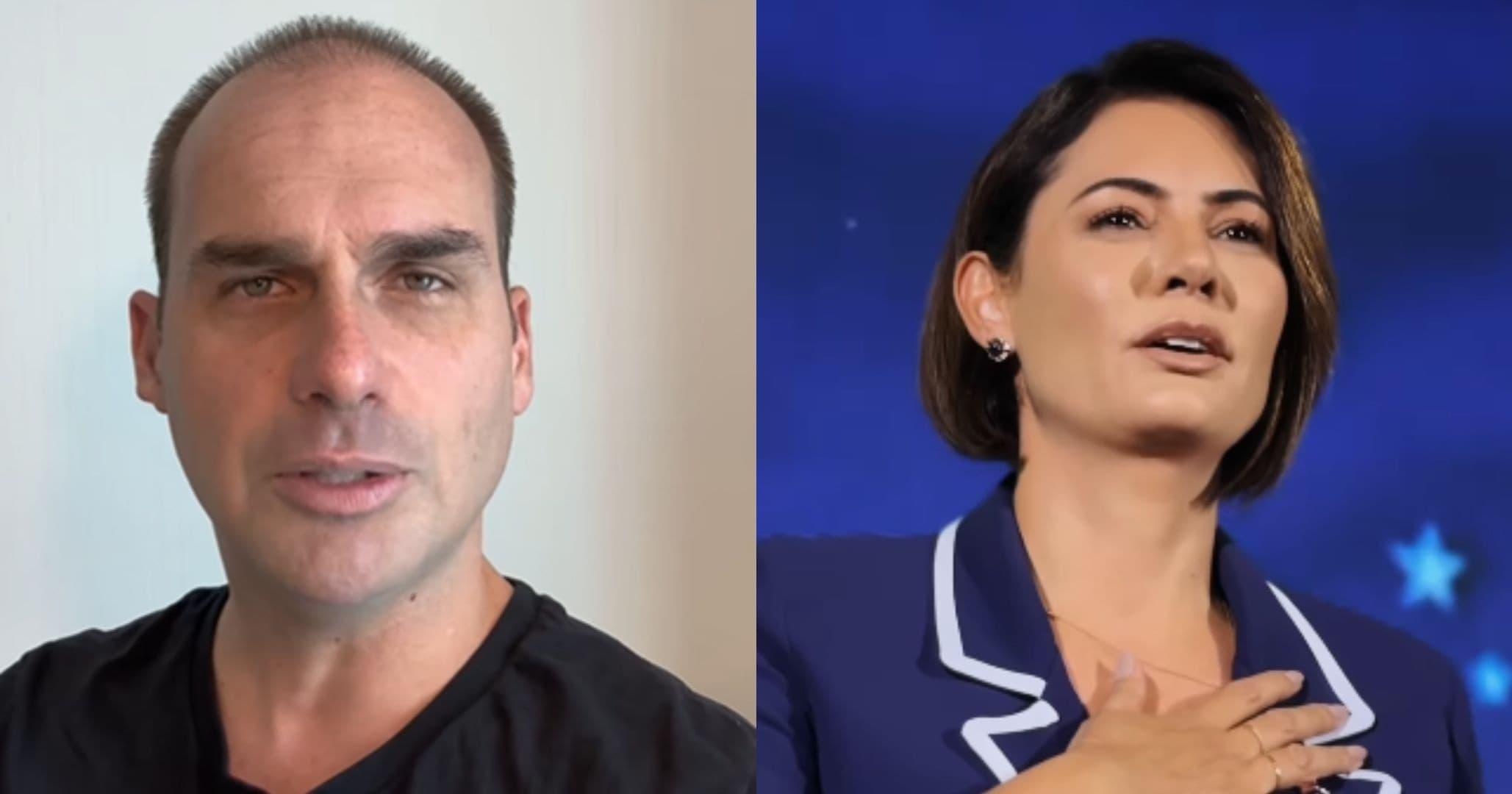 Eduardo Bolsonaro endossa crítica a Michelle no DF e reacende tensão familiar durante campanha