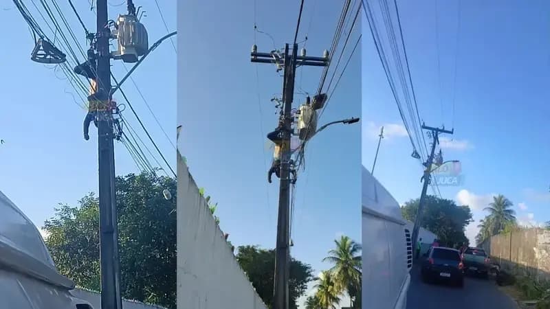 Homem é encontrado morto em cima de poste em Salvador 