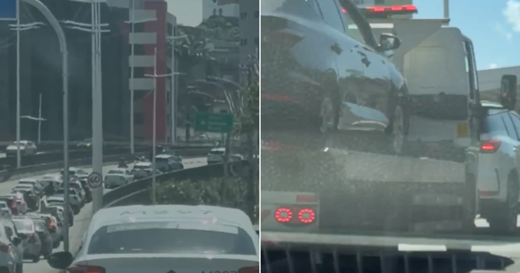 VÍDEO: Sequência de acidentes com feridos deixa trânsito congestionado em avenidas de grande circulação em Salvador 