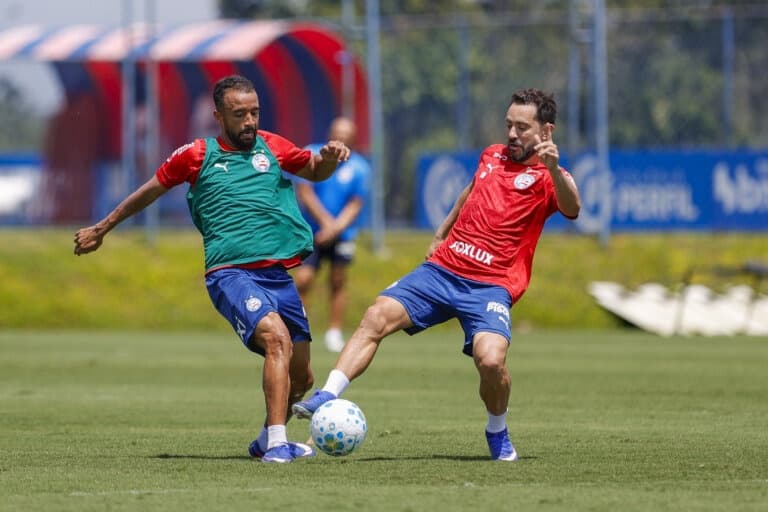 De olho no Inter: Ademir treina normalmente, e Everton Ribeiro volta a trabalhar com o grupo no Bahia