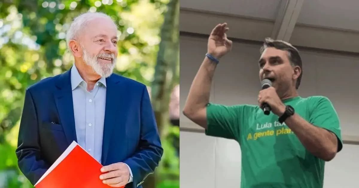  BTG/ Nexus: Lula aparece com 39% de intenções de voto no 1° turno, Flávio com 33% e Cury atinge 11%