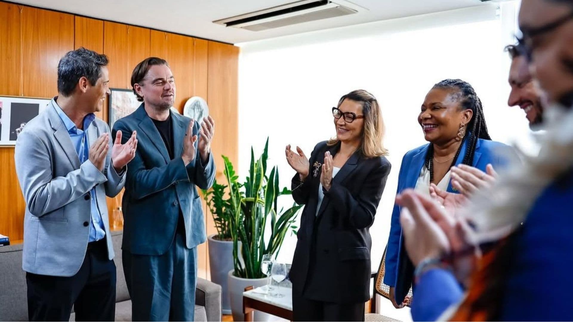 Janja e Leonardo DiCaprio discutem pautas ambientais em encontro no Planalto