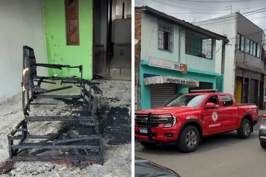 Homem ateia fogo em sofá na Bahia após perder dinheiro em apostas online