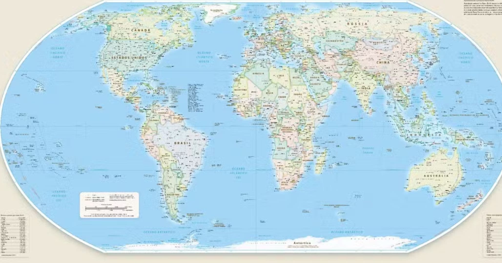 ONU aprova novo mapa-múndi menos distorcido; EUA votam sozinhos contra