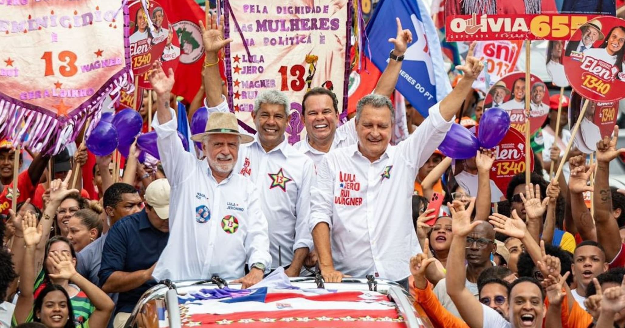 Jerônimo reúne apoiadores em Pau da Lima e inicia contagem regressiva para eleição