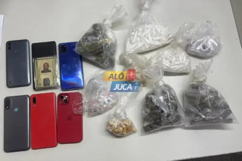 Homem é preso com mochila cheia de drogas após tentar fugir da PM em Alto de Coutos