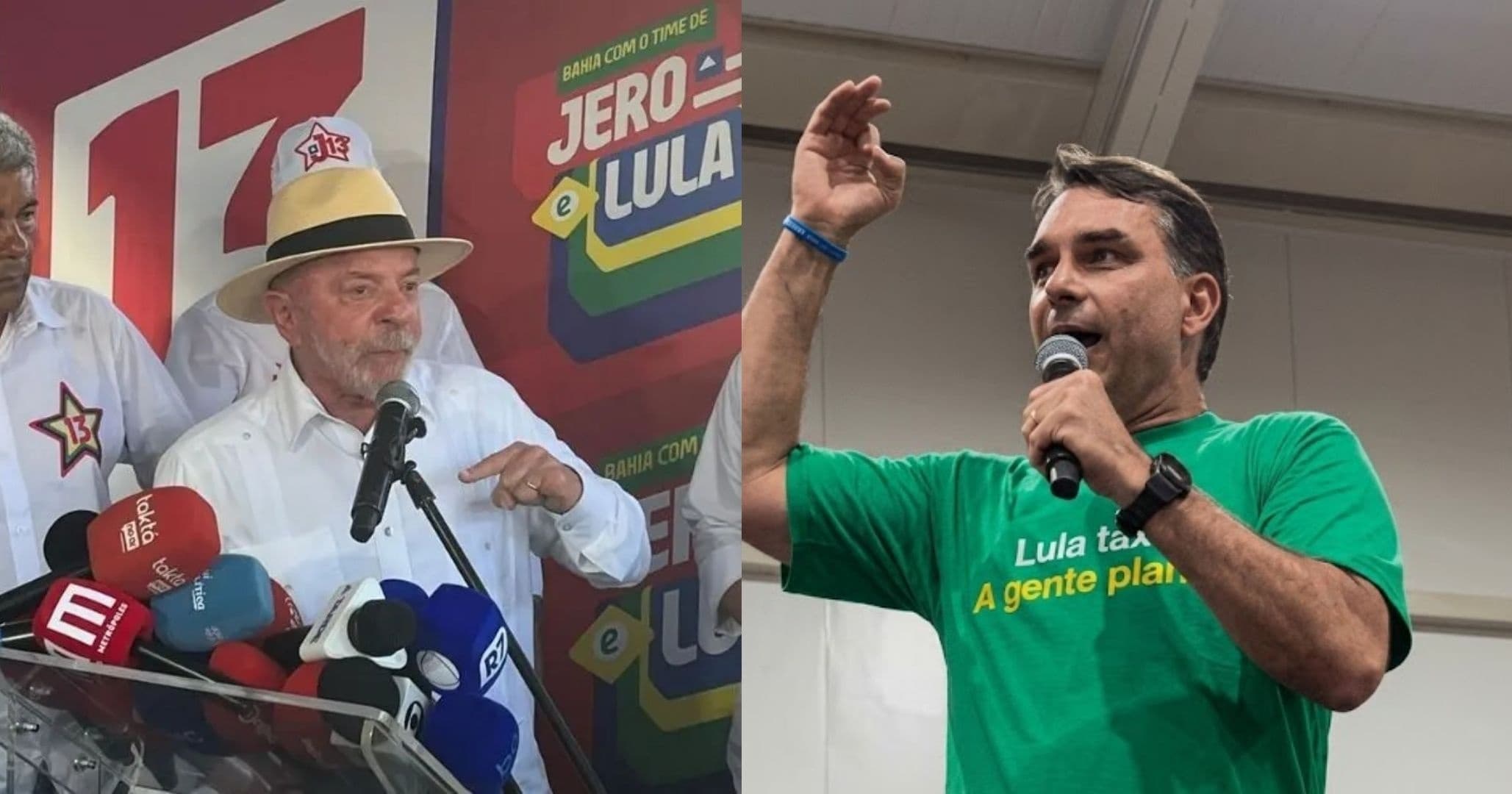 Flávio Bolsonaro aparece à frente de Lula em empate técnico no segundo turno, aponta Pesquisa Atlas/Bloomberg