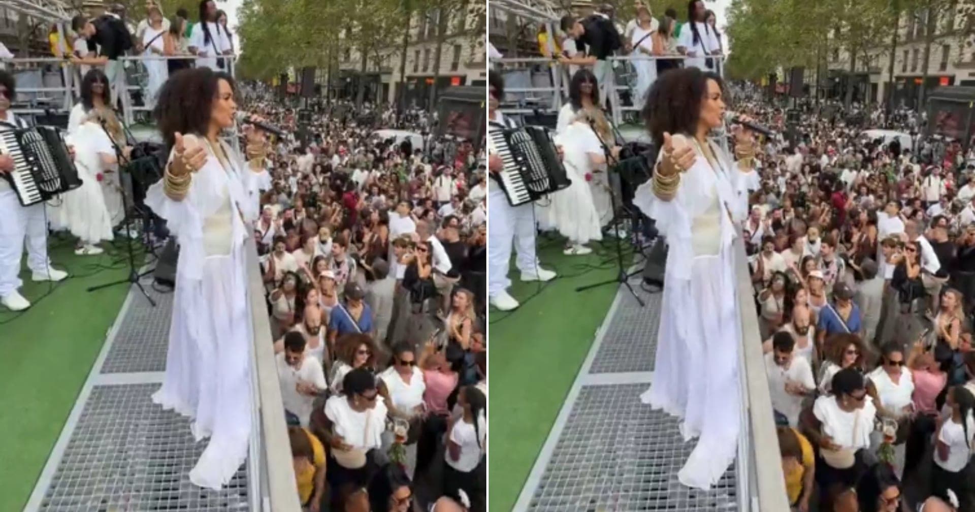 Blog do Marrom: Mariene de Castro acusa intolerância religiosa após padre proibir tradicional lavagem nas escadarias da Igreja de La Madeleine, em Paris