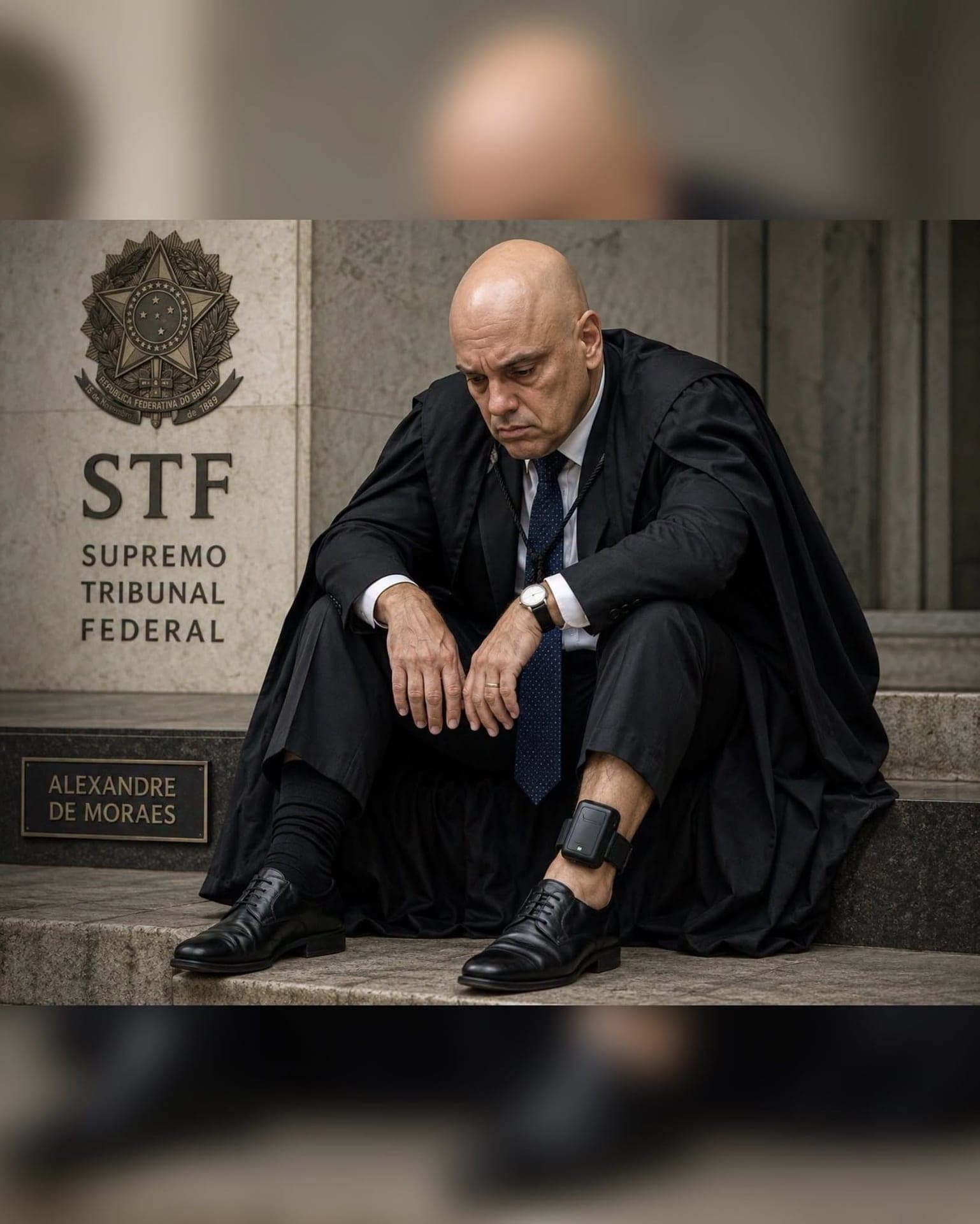 Ex-estrategista de Trump cria imagem de IA com Moraes usando tornozeleira