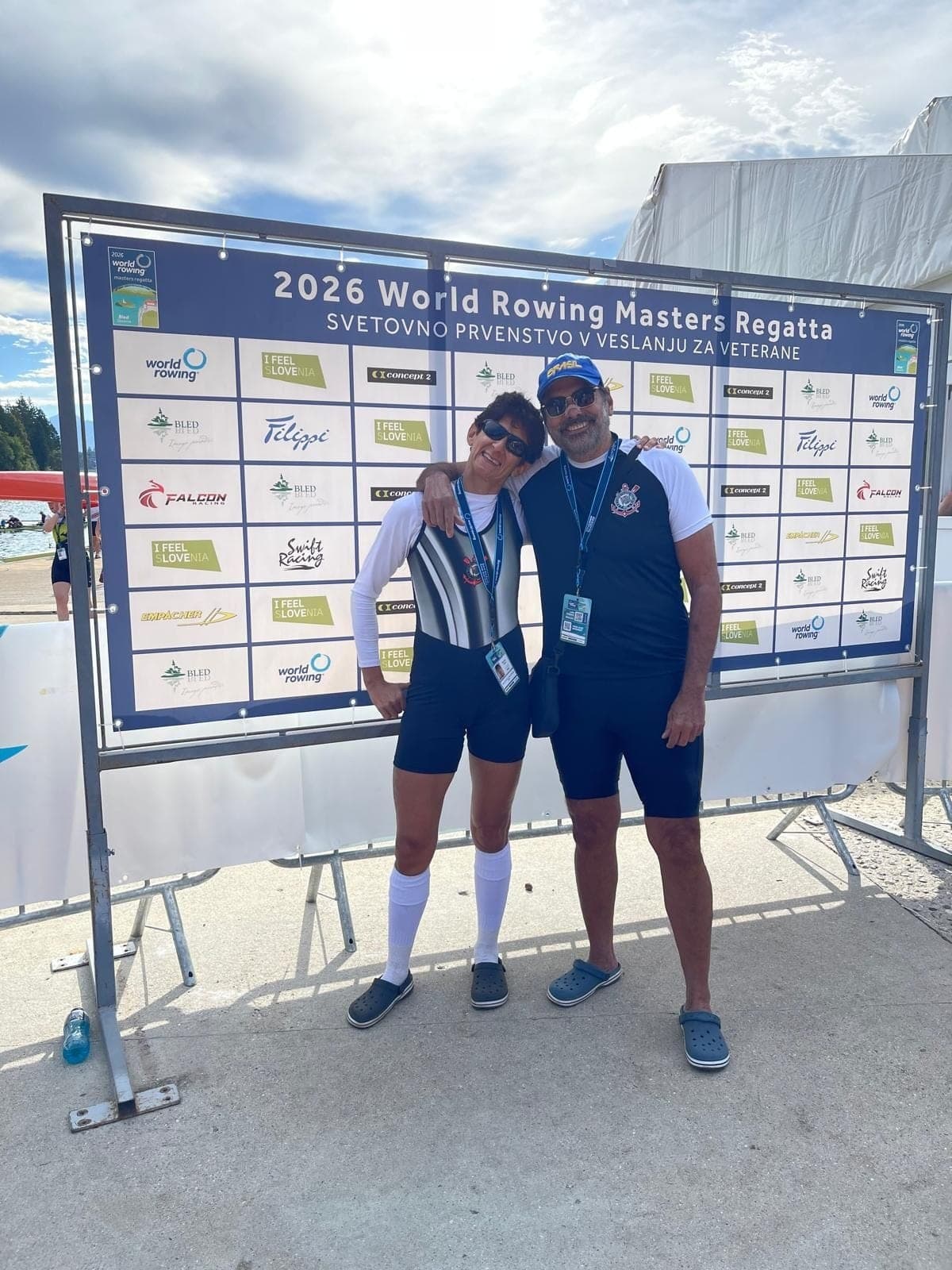 Blog do Marrom: Na Eslovênia, Cal Adan participa do Campeonato Mundial de Remo com a italiana  Marcella Sgura Viana
