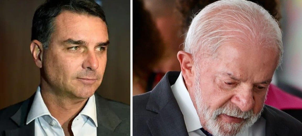 Segundo pesquisa PoderData/Aya, Flávio Bolsonaro ganharia de Lula no segundo turno por 46% a 44%