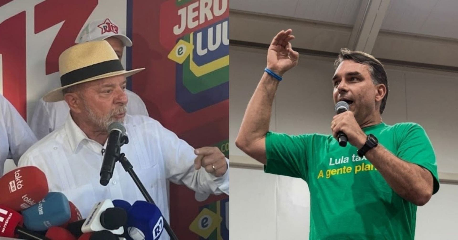 Lula e Flávio Bolsonaro lideram rejeição com 47% aponta pesquisa DataFolha