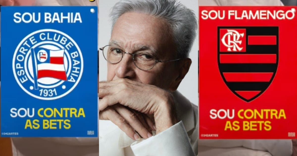 Caetano Veloso cita Bahia e Flamengo e declara: “Sou contra as bets”