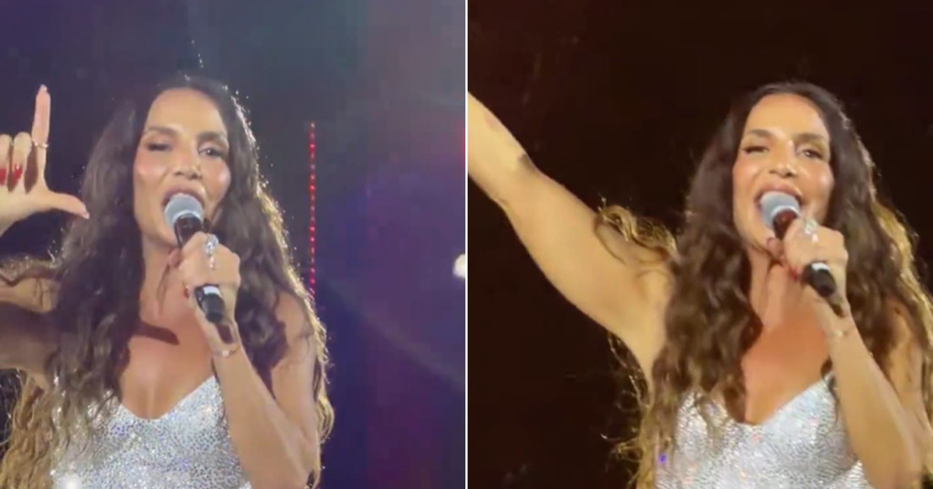 VÍDEO: Ivete endossa coro pró-Lula em turnê e “faz o L” 